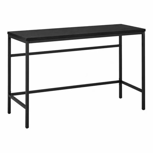 Stolik metalowy czarny z blatem MDF 120x60x75 cm